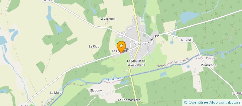 localisation de l'entreprise MONSIEUR CEDRIC LOCQUENEUX  CHAON