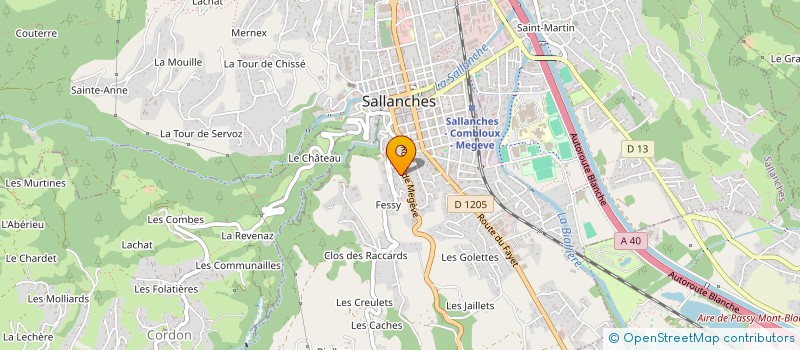 localisation de l'entreprise MONSIEUR CEDRIC LODOLO  SALLANCHES