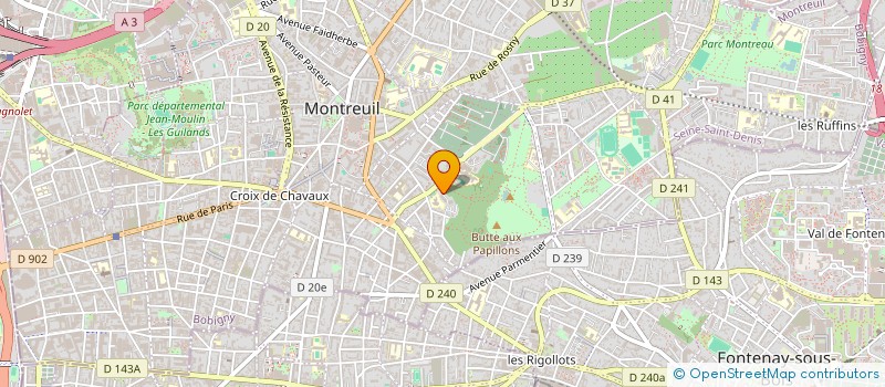 localisation de l'entreprise MONSIEUR CEDRIC LOIRE à MONTREUIL