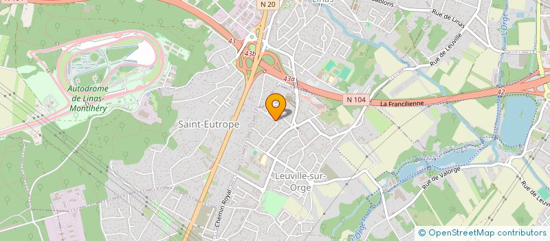 localisation de l'entreprise MONSIEUR CEDRIC LOPEZ  LEUVILLE-SUR-ORGE