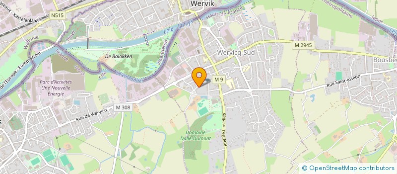 localisation de l'entreprise MONSIEUR CEDRIC LORIDAN  WERVICQ-SUD