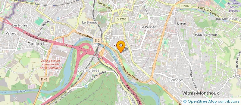 localisation de l'entreprise MONSIEUR CEDRIC LUNTADILA  ANNEMASSE