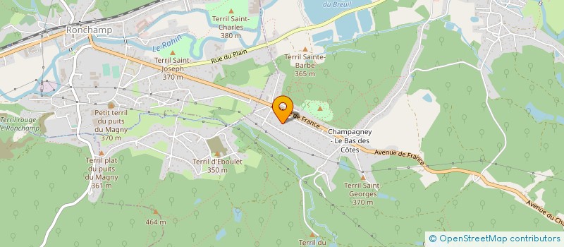 localisation de l'entreprise MONSIEUR CEDRIC LUTZ  CHAMPAGNEY