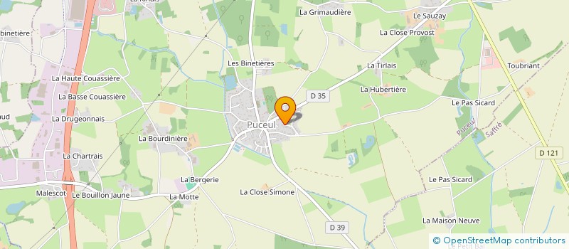 localisation de l'entreprise MONSIEUR CEDRIC MABILLEAU  PUCEUL