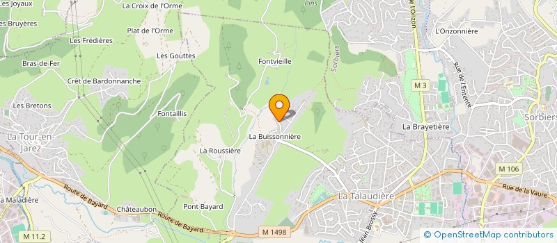 localisation de l'entreprise MONSIEUR CEDRIC MAHINC  LA TALAUDIERE