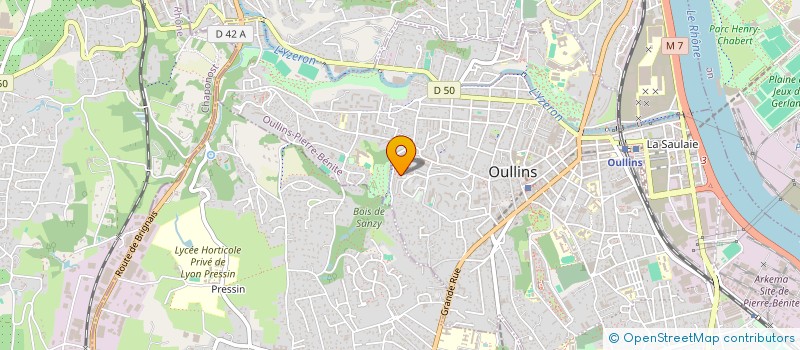 localisation de l'entreprise MONSIEUR CEDRIC MAINGE  OULLINS-PIERRE-BENITE