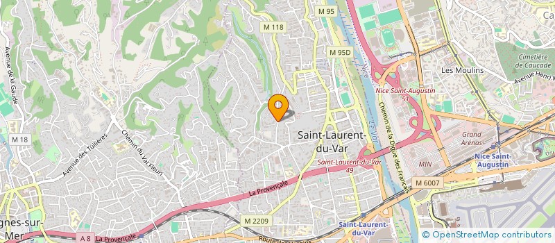 localisation de l'entreprise MONSIEUR CEDRIC MAIRONE à SAINT-LAURENT-DU-VAR