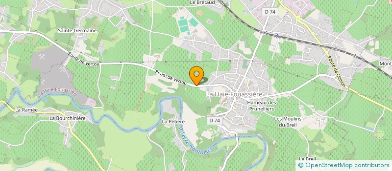 localisation de l'entreprise MONSIEUR CEDRIC MAKSIMOV  LA HAIE-FOUASSIERE