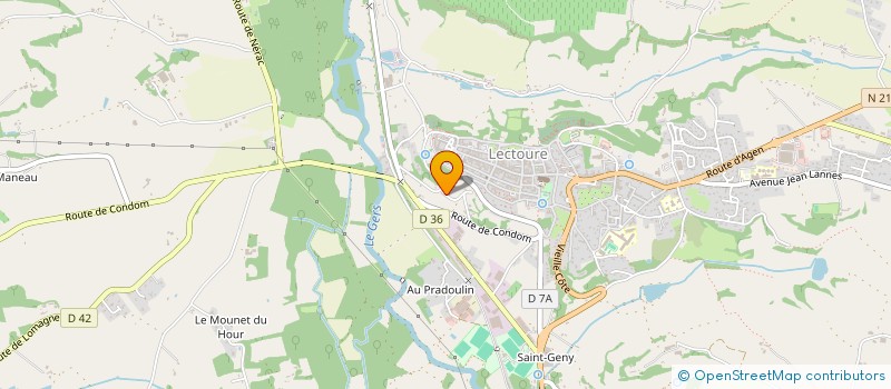 localisation de l'entreprise MONSIEUR CEDRIC MALEK  LECTOURE