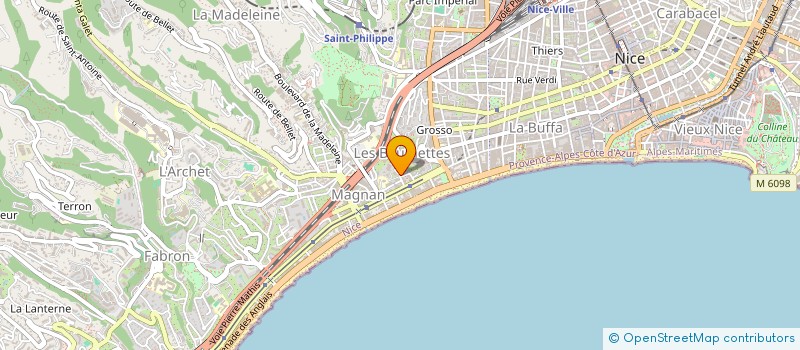 localisation de l'entreprise MONSIEUR CEDRIC MALGRAS à NICE