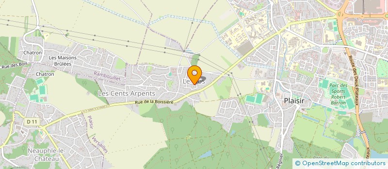 localisation de l'entreprise MONSIEUR CEDRIC MALHERBE  PLAISIR