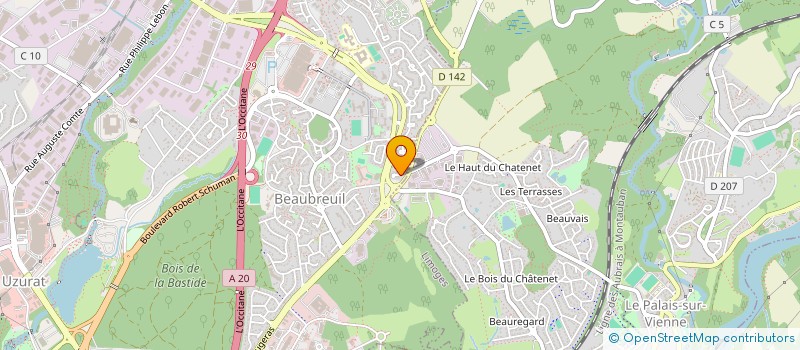 localisation de l'entreprise MONSIEUR CEDRIC MALLON à LIMOGES