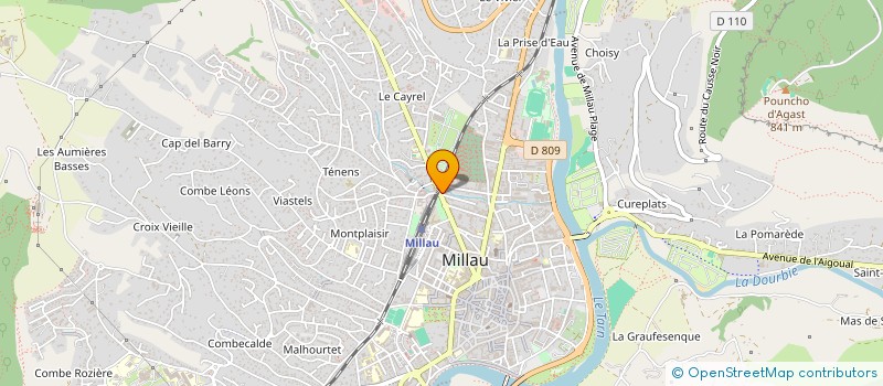 localisation de l'entreprise MONSIEUR CEDRIC MALMONTET à MILLAU