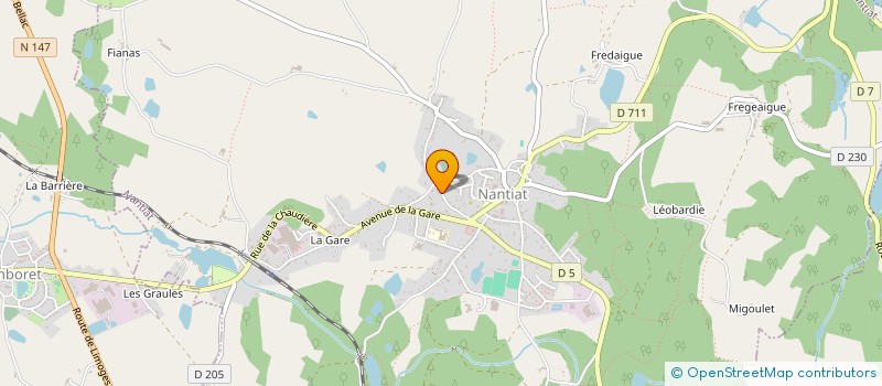 localisation de l'entreprise MONSIEUR CEDRIC MANDOUX  NANTIAT