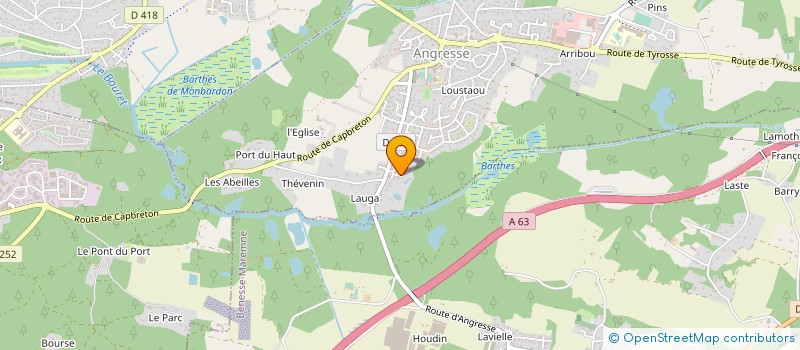 localisation de l'entreprise MONSIEUR CEDRIC MAQUAIRE  ANGRESSE