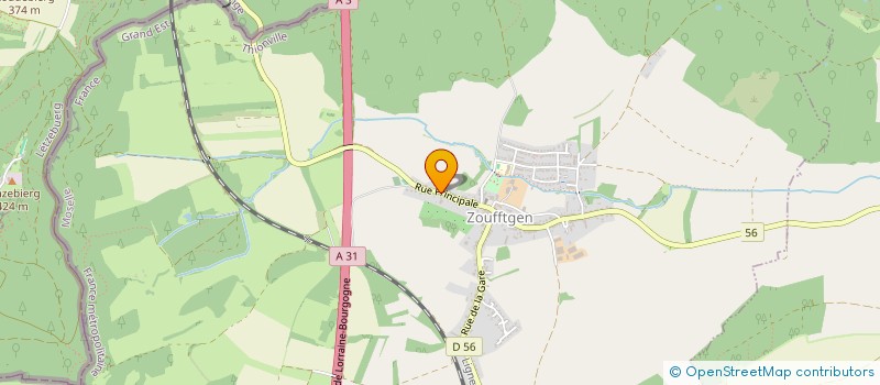 localisation de l'entreprise MONSIEUR CEDRIC MARC ERIC COMPAGNON  ZOUFFTGEN