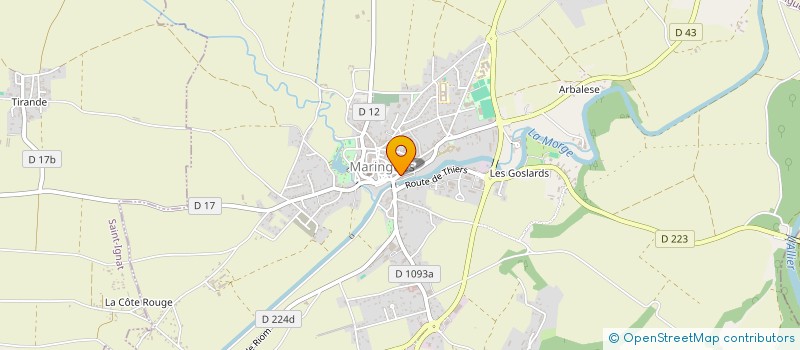 localisation de l'entreprise MONSIEUR CEDRIC MARCHADIER à MARINGUES