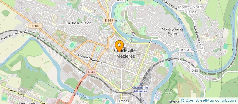 localisation de l'entreprise MONSIEUR CEDRIC MARCONNET  CHARLEVILLE-MEZIERES