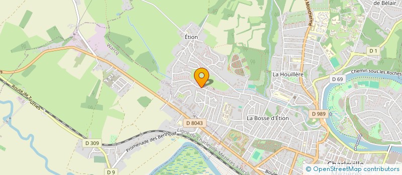 localisation de l'entreprise MONSIEUR CEDRIC MAREE  CHARLEVILLE-MEZIERES