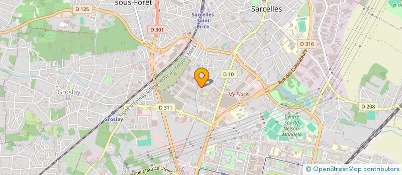 localisation de l'entreprise MONSIEUR CEDRIC MARIGNAN  SARCELLES