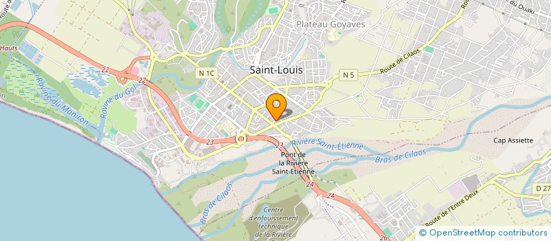 localisation de l'entreprise MONSIEUR CEDRIC MARIMOUTOU à SAINT-LOUIS