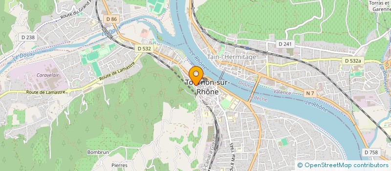 localisation de l'entreprise MONSIEUR CEDRIC MARIUSSE à TOURNON-SUR-RHONE