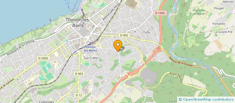 localisation de l'entreprise MONSIEUR CEDRIC MARMIGNON à THONON-LES-BAINS