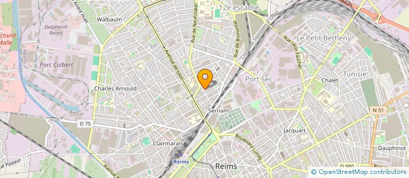 localisation de l'entreprise MONSIEUR CEDRIC MAROLLEAU  REIMS