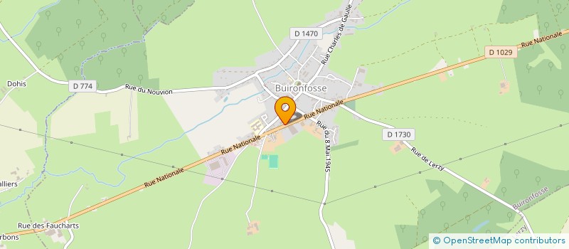 localisation de l'entreprise MONSIEUR CEDRIC MARQUANT  BUIRONFOSSE