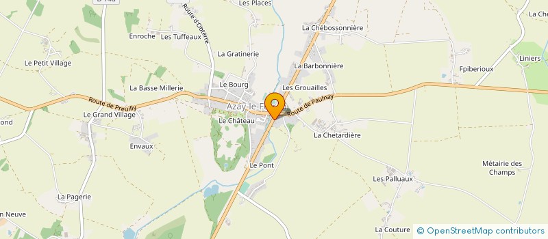 localisation de l'entreprise MONSIEUR CEDRIC MARQUANT à AZAY-LE-FERRON