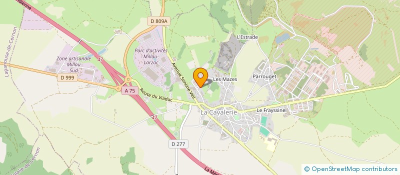 localisation de l'entreprise MONSIEUR CEDRIC MARRA  LA CAVALERIE