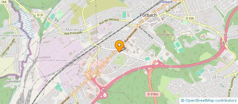 localisation de l'entreprise MONSIEUR CEDRIC MARSALA  FORBACH