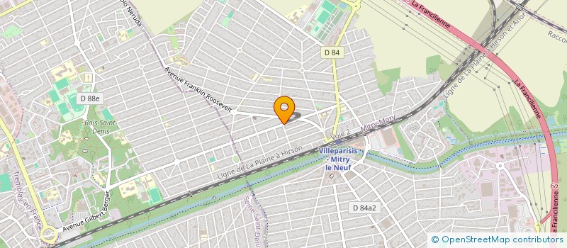 localisation de l'entreprise MONSIEUR CEDRIC MARTEL  MITRY-MORY