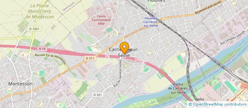 localisation de l'entreprise MONSIEUR CEDRIC MARTIN à CARRIERES-SUR-SEINE
