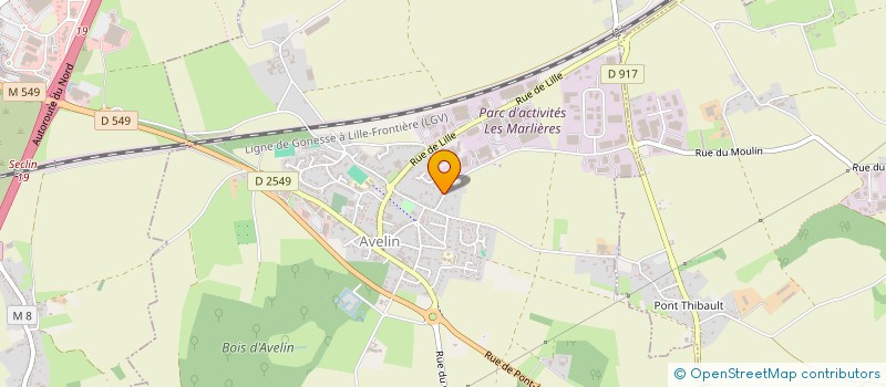 localisation de l'entreprise MONSIEUR CEDRIC MARTIN  AVELIN