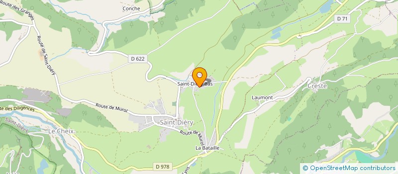 localisation de l'entreprise MONSIEUR CEDRIC MARTIN  SAINT-DIERY