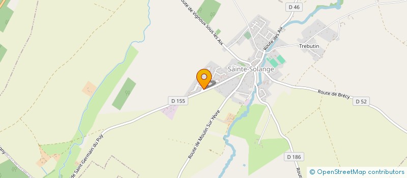 localisation de l'entreprise MONSIEUR CEDRIC MARTIN  SAINTE-SOLANGE