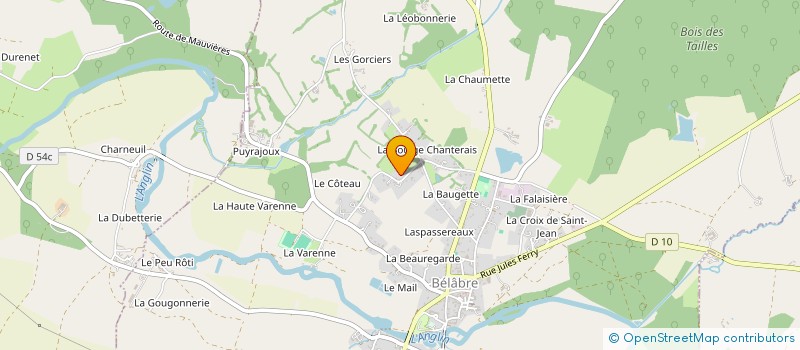 localisation de l'entreprise MONSIEUR CEDRIC MARTIN à BELABRE