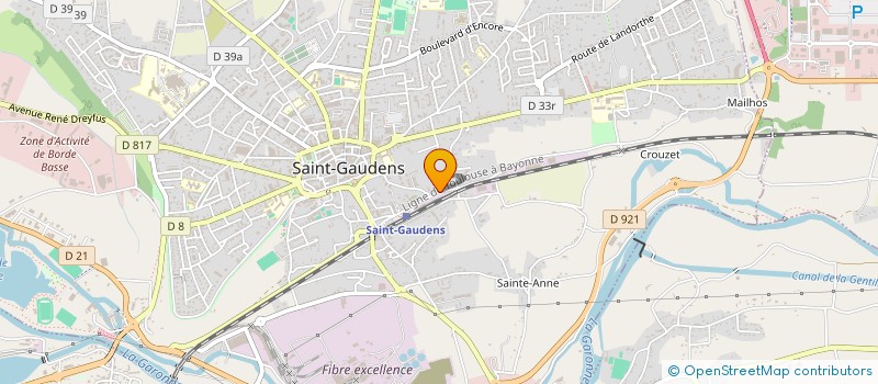 localisation de l'entreprise MONSIEUR CEDRIC MARTIN  SAINT-GAUDENS