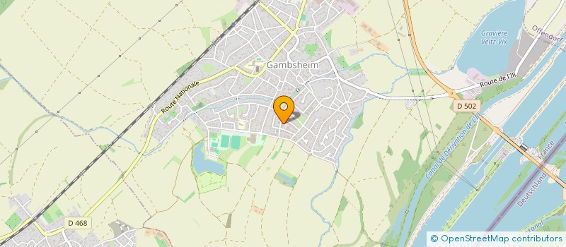 localisation de l'entreprise MONSIEUR CEDRIC MARTIN TONDRE  GAMBSHEIM