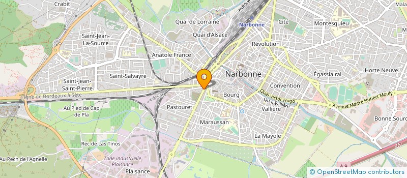 localisation de l'entreprise MONSIEUR CEDRIC MARTINEZ  NARBONNE