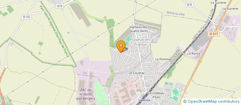 localisation de l'entreprise MONSIEUR CEDRIC MARTY  PUISEUX-EN-FRANCE