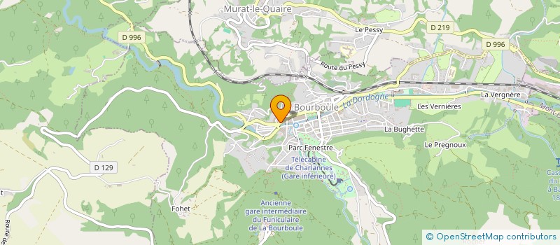 localisation de l'entreprise MONSIEUR CEDRIC MASSACRIER  LA BOURBOULE