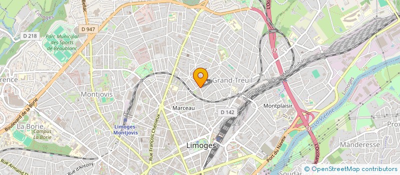 localisation de l'entreprise MONSIEUR CEDRIC MASSART à LIMOGES