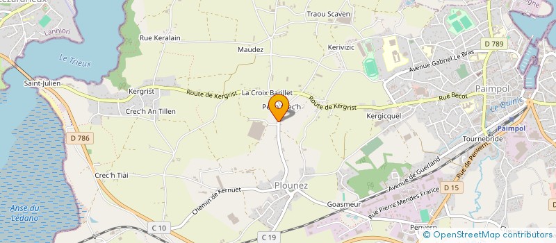 localisation de l'entreprise MONSIEUR CEDRIC MASSON  PAIMPOL