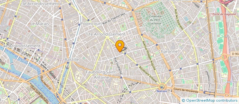 localisation de l'entreprise MONSIEUR CEDRIC MATHIOT  PARIS