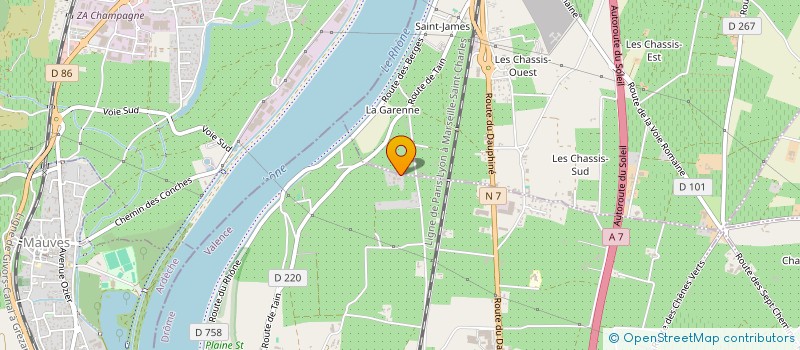 localisation de l'entreprise MONSIEUR CEDRIC MAURICE  LA ROCHE-DE-GLUN