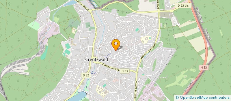 localisation de l'entreprise MONSIEUR CEDRIC MAURICE  CREUTZWALD