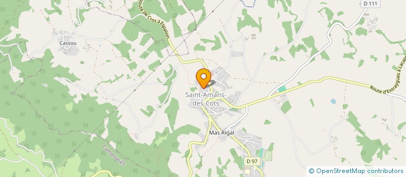 localisation de l'entreprise MONSIEUR CEDRIC MAZZANTI  SAINT-AMANS-DES-COTS