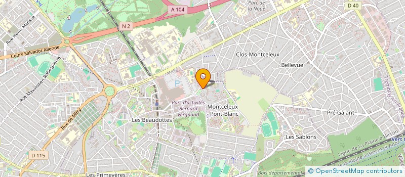 localisation de l'entreprise MONSIEUR CEDRIC MBEMBA KINSALA  SEVRAN